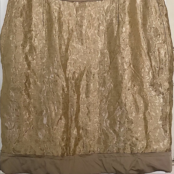 Philosophy Di Alberta Ferretti Gold Brocade Skirt - Picture 7 of 9